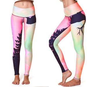 Teeki Northern Lights Hot Pant Yoga Leggings